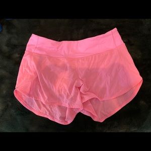 HOT PINK LULULEMON SHORTS